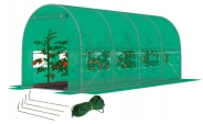 Садова теплиця з вікнами FunFit Garden 9m2 = 450*200*200 (Зелена) (1558)