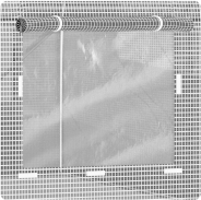Садова теплиця з вікнами Plonos 13,5m2 Біла = 450х300х200 см (4975)
