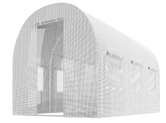 Садова теплиця з вікнами Plonos 7m2 Біла = 350х200х200 см (4971-A)