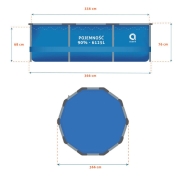 Басейн каркасний Avenli 366х76см 16в1 (681)