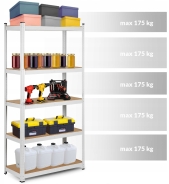 Стелаж Humberg White 180 х 90 х 30 см (HR-844)