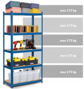 Стелаж Humberg Blue 180 x 90 x 40 см (HR-848)