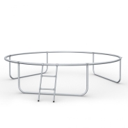 Батут із внутрішньою захисною сіткою 312 см LEOBRO Premium 10FT BLACK