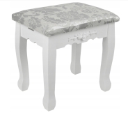 Косметичний туалетний столик з табуретом FUNFIT White LED (2784)