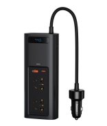 Автомобільний інвертор Baseus 150W (220V CN/EU) Чорний (CRNBQ-A01)