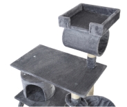 Когтеточка пятиуровневая с гамаком FunFit home&office (Сера) (1950)