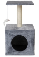 Когтеточка трехуровневая FunFit home&office (Сера) (2762)