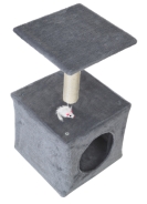 Когтеточка трехуровневая FunFit home&office (Сера) (2762)