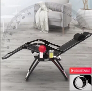 Раскладное кресло шезлонг Zero Gravity LEOBRO Чёрное