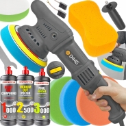 Полірувальна машинка MAJSTER MP0445 1,6KW + 4 насадки + полірувальна паста MENZERNA