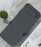 Розкладне ліжко до 150 кг з подушкою LEOBRO Темно-сіре