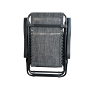 Розкладне крісло шезлонг Zero Gravity LEOBRO Темно-сіре