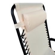 Комплект 2 шезлонгів Zero Gravity LEOBRO: затишок та комфорт у бежевих тонах (HT-167A12 BEIGE)