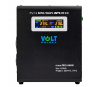 Аварийный комплект: гибридный инвертор Volt Polska SINUS PRO 800 В + гелевый аккумулятор 4SUN MAXX GEL 120 Ач