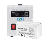 Комплект для стабильного энергоснабжения: Volt Polska 350/500W + Аккумулятор 4SUN MAXX GEL 120 Ah