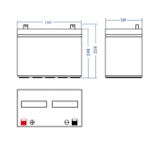 AGM Акумулятор 75Ah 12V Green Cell VRLA (AGM25)