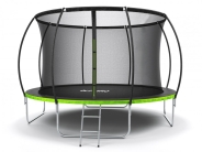 Батут із внутрішньою захисною сіткою 374 см LEOBRO Pro 12FT GREEN
