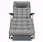 Розкладне крісло ліжко з подушкою LEOBRO Сіре (FCB-S03-PP)