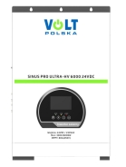 Сонячний інвертор Volt Polska ULTRA-HV 6000 24/230V (3000/6000W) + 80A MPPT (450V) (3SSHV30024)