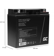 Акумулятор для ДБЖ Green Cell AGM VRLA 22Ah 12V (AGM54)