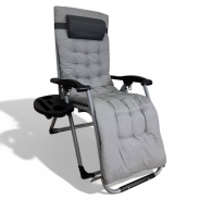 Розкладне крісло шезлонг LEOBRO Сірий (HT-167E2 Grey)