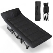 Туристична розкладачка LEOBRO Чорна (HT-169K Black)