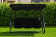Велика гойдалка з подушками LEOBRO Luxury Black