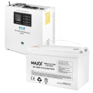 Комплект Volt Polska SINUS PRO 1500S 12/230V 1050/1500W + Акумулятор гелевий 4SUN MAXX GEL 120 Ah