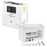 Комплект Volt Polska SINUS PRO 1500S 12/230V 1050/1500W + Акумулятор гелевий 4SUN MAXX GEL 100 Ah