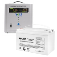 Комплект Volt Polska SINUS PRO 2000E 12/230V 1250/2000W + Акумулятор гелевий 4SUN MAXX GEL 120 Ah
