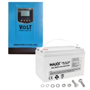 Комплект Volt Polska ULTRA-HV 2000 12/230V 1000/2000W + Акумулятор гелевий 4SUN MAXX GEL 100 Ah