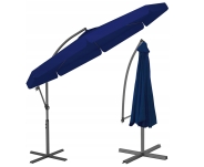 Складна садова парасолька з боковим подовжувачем FUNFIT Синя (3052)