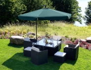 Складна парасолька з боковим подовжувачем FUNFIT Зелений (3053)