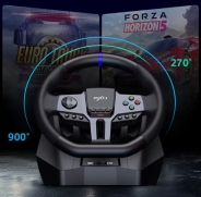 Руль с педалями и коробкой передач PXN V9 GEN2 + Стойка для руля PXN A9