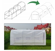 Посилена садова теплиця парник LEOBRO Garden 10м2 White (LB-10M25W)