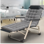 Розкладне крісло ліжко з подушкою LEOBRO Сіре (FCB-S02-PP)