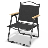 Кемпінгове крісло LEOBRO Чорне Велике (CH-S02-L)