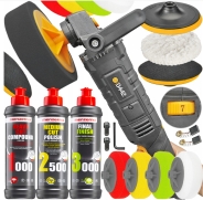 Полировальная машинка MAJSTER MP0442 2,6KW + 4 насадки + полировальная паста MENZERNA