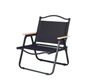 Кемпінгове крісло LEOBRO Чорне Середнє (CH-S02-M)