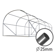 Парник Plonos 10м2 400×250×200 см, зелёный с 8 окнами