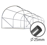 Парник Plonos 18m2 с вентиляционными окнами 600х300х200 см (зелёный) 4918-В