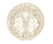 Гойдалка гніздо 110 см плетена FUNFIT Cream (2607)