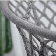 Гойдалка гніздо 110 см плетена FUNFIT Gray (2766)