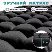 Розкладне крісло шезлонг LEOBRO Zero Gravity Premium Plus Чорне (LB-ZGC-E1-BLK)