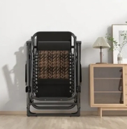 Комплект из 2 шезлонгов Zero Gravity LEOBRO Коричневое плетеное Ротанг (ZGC-S09Х2)