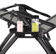 Комплект из 2 шезлонгов с подушкою Zero Gravity LEOBRO Серый (ZGC-S05-PPХ2)