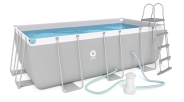 Бассейн каркасный, прямоугольный Avenli 400x207x122 см. 17в1 (2818)