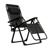Раскладное кресло шезлонг LEOBRO Zero Gravity Premium Black (LB-ZGC-G2-BLK)