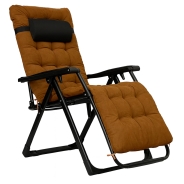 Раскладное кресло шезлонг LEOBRO Zero Gravity Premium Plus Brown (LB-ZGC-K2-BRN)