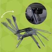 Розкладне крісло шезлонг LEOBRO Zero Gravity Dark Grey (LB-ZGC-F1-DGR)